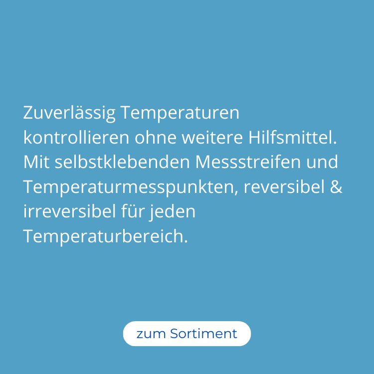 Temperaturmessstreifen