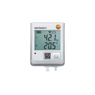 testo Saveris 2-H2 &ndash; bezdr&aacute;tov&yacute; datalogger s displejem a připojiteln&yacute;m sn&iacute;mačem teploty a vlhkosti