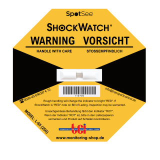 ShockWatch L-65, gelb, 25 g / 50 ms