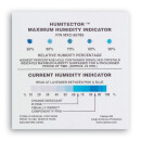 Feuchtigkeitsanzeiger 50-90% rH, irrev., 10-100% rH rev.