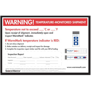 WarmMark Warnaufkleber