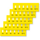 Temperatur Messstreifen, 6 Felder