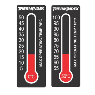 Tira de medici&oacute;n de temperatura, 10 casillas, reversible