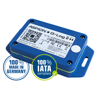 ASPION G-Log 2 - Registador de dados de choques e temperatura - Waterproof -
