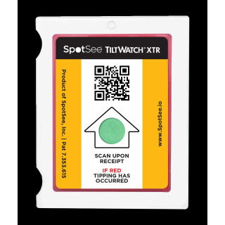 TiltWatch<sup>&reg;</sup> XTR QR &ndash; indik&aacute;tor n&aacute;klonu pro monitorov&aacute;n&iacute; přepravy