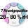 7 Anzeigepunkte: 20 - 80 % rH