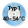 40&deg;C - 54&deg;C