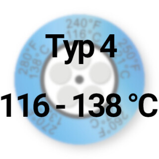 116&deg;C - 138&deg;C