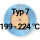 199&deg;C - 224&deg;C