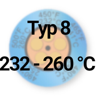 232&deg;C - 260&deg;C