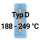 188&deg;C - 249&deg;C