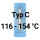 116&deg;C - 154&deg;C