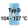 104&deg;C - 127&deg;C