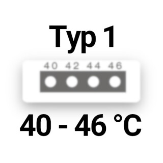 40&deg;C - 46&deg;C