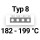 182&deg;C - 199&deg;C